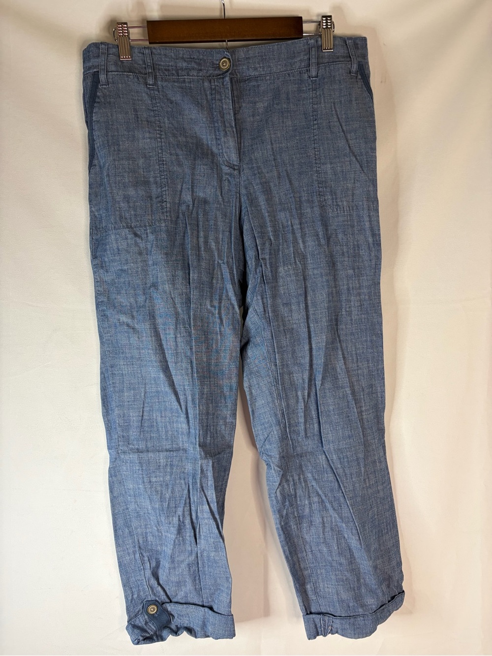Women’s Light Blue Chambray Dress Pants